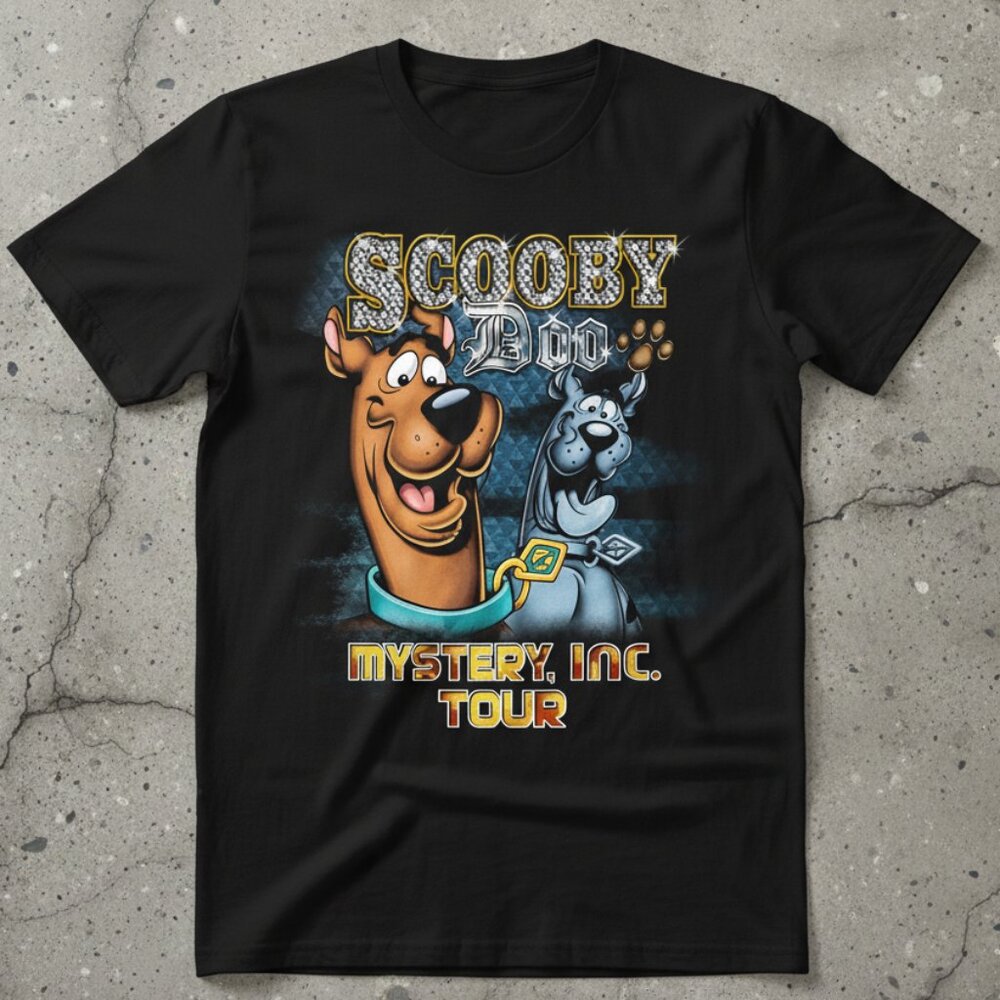 Scooby Doo Mystery Inc Tour Graphic Tee | Retro Cartoon Fan Shirt